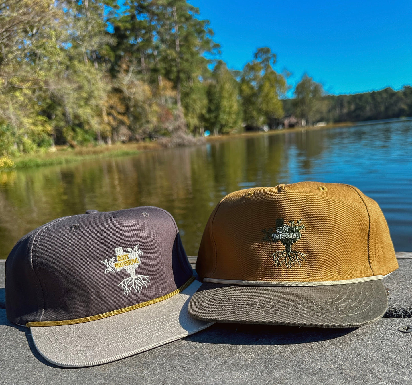 Deep Navy Blue & Harvest Yellow Rope Hat