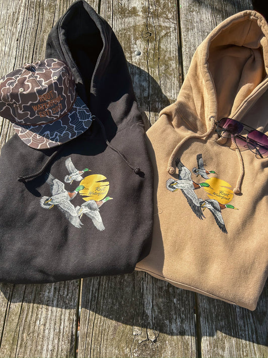 Black & Sand Waterfowl Hoodies